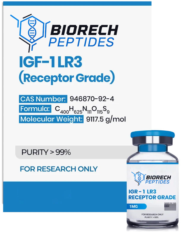 (💪 Rapid muscle gain)Receptor Grade IGF-1 LR3 (1mg) - Buy Online - 10 Vials