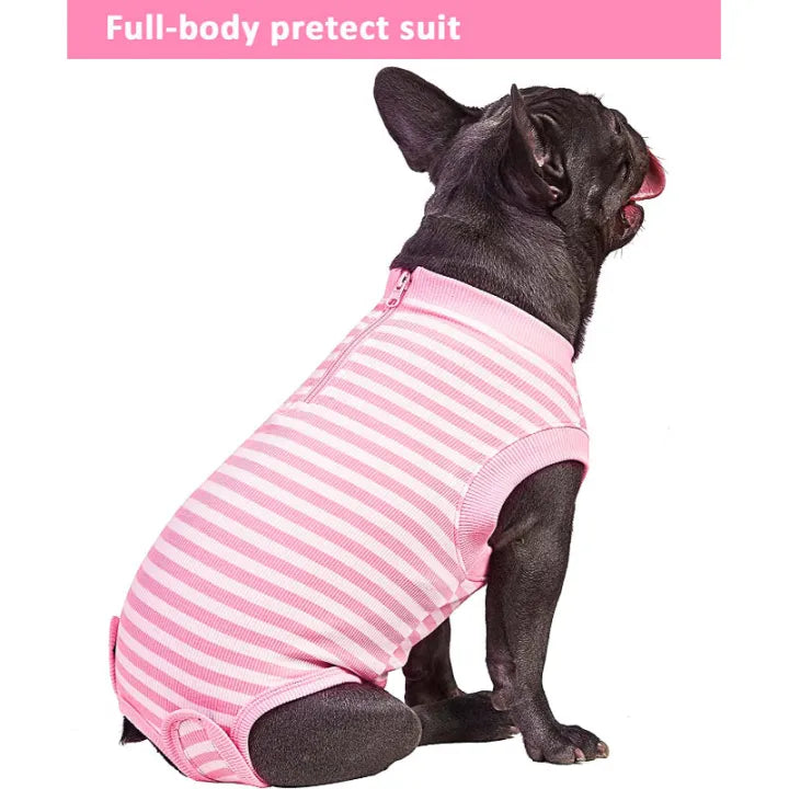 Female Dog Recovery Suit Pink Medium