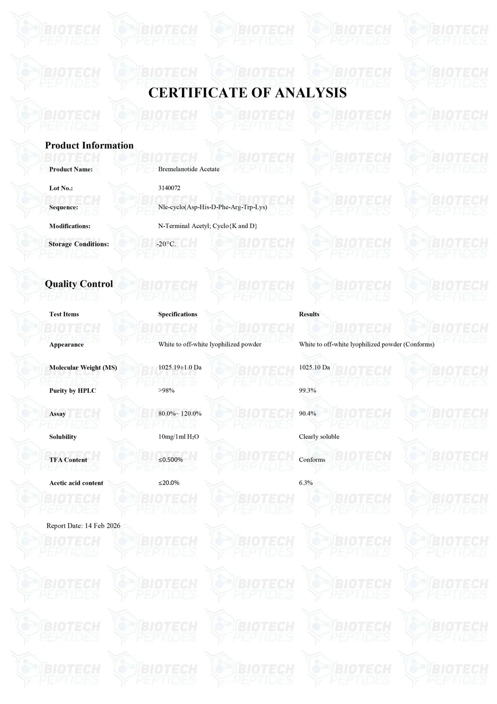 （❤️Sexual desire） PT-141 (Bremelanotide) Peptide (10mg) -10 Vials