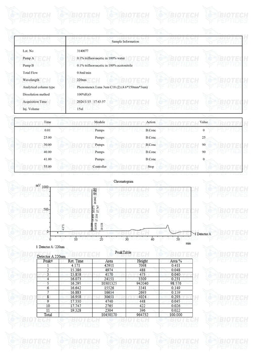 (🌴Anxiety relief) Selank Peptide (10mg) - 10 Vials